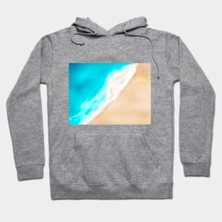 Seaside and wave #8 Sea foam. Aerial view Hoodie